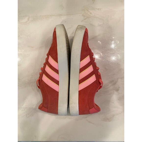 Adidas VL Court 3.0 Sneaker Rust /Pink Size 7.5 Tennis Shoe T-Toe Design Lace Up - Picture 6 of 9